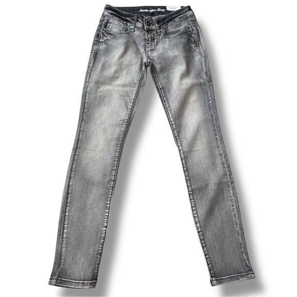 G by Guess Suzette Super Skinny Black Asphalt Wash Jeans Size 26 - Picture 14 of 14